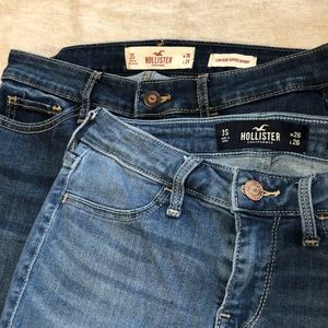 Hollister Low Rise Super Skinny 2 Pairs Jeans